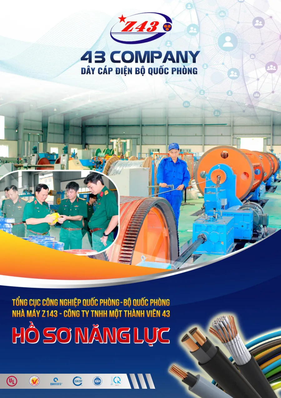 Bìa hồ sơ năng lực Nhà máy Z43
